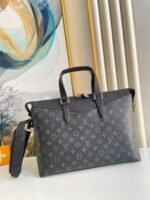 Louis Vuitton Briefcase Explorer Monogram Eclipse Canvas For Men, Men's Bags, Shoulder And Crossbody Bags 15.4in/39cm LV M40566 - Image 6