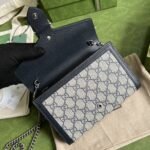 Gucci Dionysus Chain Wallet Shoulder Bag 8in/ 20cm Beige/ Blue GG Supreme Canvas Palladium Hardware For Women 401231 K9GSN 4075 - Image 4
