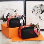 Hermes Bride A Brac Case Black Bag For Women, Women's Handbags, Shoulder Bags 9.8in/25cm - Image 7