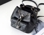 Chanel Backpack 7in/ 18cm Black Gold Hardware For Women - Image 7