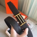 Hermes Rider Belt Buckle & Reversible Black For Women, Women Belt - Image 3