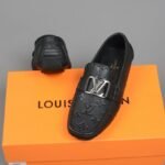 Classic Black Moccasin Shoes - 1A9F9Q