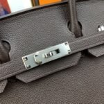 Hermes Birkin 30 Togo Dark Grey Bag Silver Hardware For Women, Women’s Handbags 11.8in/30cm - Image 8