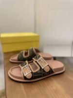 Fendi Feel Slides Dark Pink For Women - Image 6