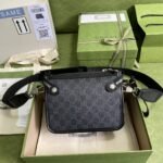 Gucci Messenger Bag With Interlocking G Black Supreme Canvas 674164 92THN 1000 - Image 9