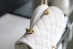 Chanel Flap Bag Mini Crossbody 7.8in/ 20cm White Gold Hardware For Women - Image 6