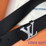 Louis Vuitton Initiales Reversible LV Belt with Silver Hardware LV Belt - Image 3