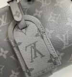 Louis Vuitton City Keepall Monogram Eclipse/Monogram Eclipse Reverse For Men, Men's Bags, Shoulder And Crossbody Bags 10.6in/27cm LV M45936 - Image 7