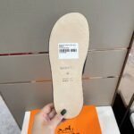 Hermes Izmir Sandals Black/ Fluorescent Yellow For Men - Image 2