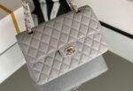 Chanel Classic Medium Crossbody Bag 10.2in/ 26cm Grey Gold Hardware For Women A01112 - Image 2