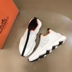 Hermes Eclair Sneakers White/ Black For Men H221170Z 90410 - Image 7