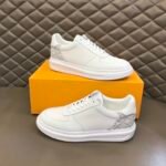 Louis Vuitton Rivoli Sneaker Monogram Metallic Canvas White For Men LV