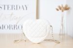 [True-to-ORIGINAL] Chanel Mini Heart Bag White For Women 7in/18cm AS3191 B07958 10601 - Image 2