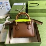 Gucci Diana Mini Tote Bag Brown 655661-17QDT-2582 - Image 11