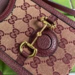 Gucci Horsebit 1955 Mini Bag Beige And Burgundy 625615F6B3G9865 - Image 2