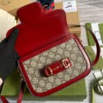 Gucci Horsebit 1955 GG Mini Bag Red - Image 8