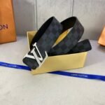 Louis Vuitton LV Diamond Reversible Belt Damier Graphite, LV Belt M0366V