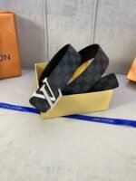Louis Vuitton LV Diamond Reversible Belt Damier Graphite, LV Belt M0366V