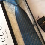 Gucci G Silk Jacquard Tie Blue GG Men Tie
