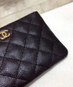 Chanel CO-CO Classic Mini Pouch Wallet 14cm/5.5in Gold Toned Hardware For Women Black - Image 3