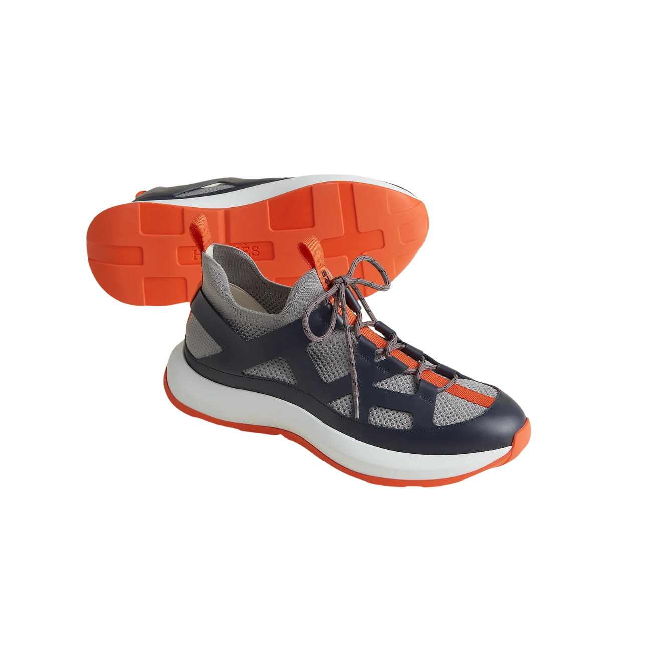 3-2-1.png Hermes Katana Sneakers Gris Silex For Men H251981ZH68405 - Image 1