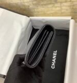 Chanel CO-CO Long Flap Wallet 19.5cm/7.7in Gold Hardware For Women Black - Image 3