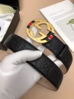 Gucci Signature Belt Black 370543 CWC1G 1000 - Image 3