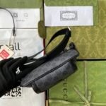 Gucci Belt Bag With Interlocking G Black GG Supreme Canvas 682933 92THN 1000 - Image 7