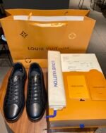 Louis Vuitton Luxembourg Sneaker Black For Men LV 1A8QEB - Image 8