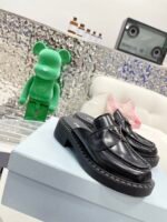 Prada Chocolate Brushed Mules Black For Women 1.6in/40mm PRD - Image 5