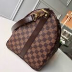Louis Vuitton Keepall Bandouliere 45 Travel Bag 17.7in/ 45cm Brown Damier Ebene Gold Hardware N41428 - Image 4