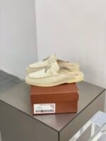 Loro Piana Babouche Charms Walk Loafers Linen For Women - FAI1543 D746 - Image 6