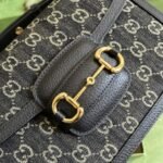 Gucci Horsebit 1955 Shoulder Bag Black And Ivory 602204 UN3BG 1274 - Image 2