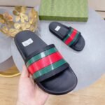 Gucci Men's Slide Sandal With Web Black For Men 407345 - Image 7
