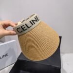Celine Sedge Summer Hat Brown Celine Hat - Image 2