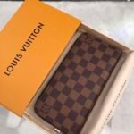 Louis Vuitton Zippy Wallet Vertical Wallet Damier Ebene Canvas For Men, Men's Wallet 7.9cm/20cm LV