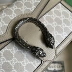 Gucci Dionysus Small Shoulder Bag 10in/ 25cm Beige/ White GG Supreme Canvas Palladium Hardware For Women 499623 UULBN 9683 - Image 11