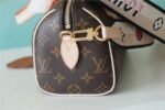 Louis Vuitton Speedy Bandouliere 20 Top Handle Bag 7.9in/ 20cm Black Monogram Canvas Gold Hardware For Women M46234 - Image 4