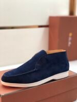 Loro Piana Open Walk Boots Argo Blue Melange For Women - FAE9959 W948 - Image 6