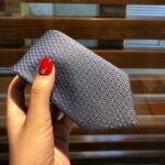 Hermes Tie With Spiral Pattern Grey Hermes Men Tie - Image 4