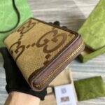 Gucci Diana Jumbo GG Zip Around Wallet With GG Signature Brown For Men 7.5in/19cm GG - Image 8