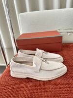 Loro Piana Summer Charms Walk Loafers Powder Pearl For Women - FAE5444 A760 - Image 6