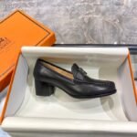 Hermes Dauphine 70 Loafer Black For Women, Women's Shoes H212091Z 02350 - Image 6