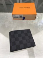 Louis Vuitton Slender Wallet Damier Graphite Canvas For Men, Men's Wallet 4.3in/11cm LV N63261 - Image 2