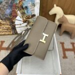 Hermes Constance Long Togo Wallet Brown, Gold Toned Hardware Bag For Women, Women's Handbags, Shoulder Bags 8.1in/21cm - Image 8
