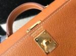 Hermes Mini Kelly 19 Sellier Epsom Brown Bag For Women, Women's Handbags, Shoulder Bags 7.5in/19cm - Image 4