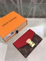 Louis Vuitton Pallas Compact Wallet Combines Monogram Canvas Red For Women, Women's Wallet 13cm LV M67478 - Image 3