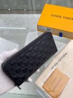 Louis Vuitton Zippy Wallet Vertical Damier Infini For Men, Men's Wallet 7.9in/20cm LV N63548 - Image 7