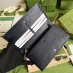 Gucci Horsebit 1955 Wallet With Chain Beige And Blue - Image 10
