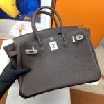 Hermes Birkin 30 Togo Dark Grey Bag Silver Hardware For Women, Women’s Handbags 11.8in/30cm - Image 3